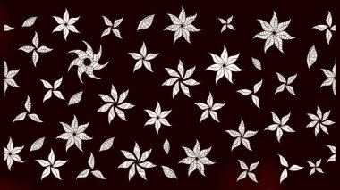 Taslak dekoratif arka plan, çiçek mandala. Siyah ve nötr renklerde. Raster illüstrasyonu. Çiçek..