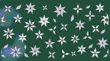 Tekstil veya kitap kapakları, imalat, duvar kağıtları, baskı, hediye paketi ve yapıştırma kitabı için çiçek eskizi geçmişi. Raster illüstrasyonu. Küçük ölçekli çiçeklerdeki basit sevimli desen.