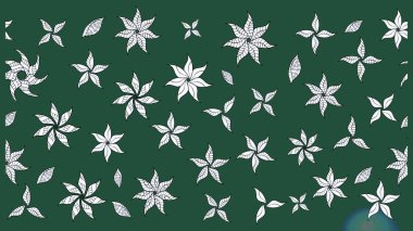 Çiçekli çiçek deseni, suluboya. Düz Çiçek Elementleri Tasarımı. Renkli Bahar Teması eskiz kalıbı. Yeşil ve nötr renklerde çiçekler. Raster illüstrasyonu.