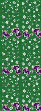 Küçük renkli çiçekler. Moda baskıları için zarif bir şablon. Robot resim. Motley illüstrasyonu. Küçük çiçekte güzel bir desen. Çiçekli bahar çiçekleri.