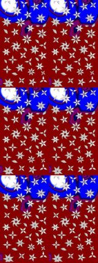 Raster illüstrasyonu. Ultraviyole kumaş deseni. Organik motif arka planı. Çizim deseni.