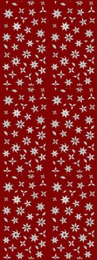 Küçük kırmızı ve nötr çiçeklerle oldukça eski bir besin torbası deseni. Tekstil, kumaş, kapaklar, duvar kağıtları, baskı, paket, koleksiyon defteri, örgü, dekupaj için çiçek arkaplanı..