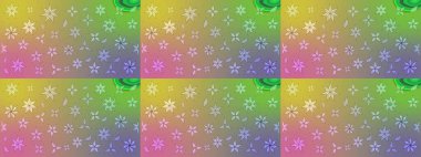 Tarafsız ve yeşil renklerde çiçekler. Gömlek baskısı için çiçek boyası. Çiçek eskiz kalıbı geçmişi.