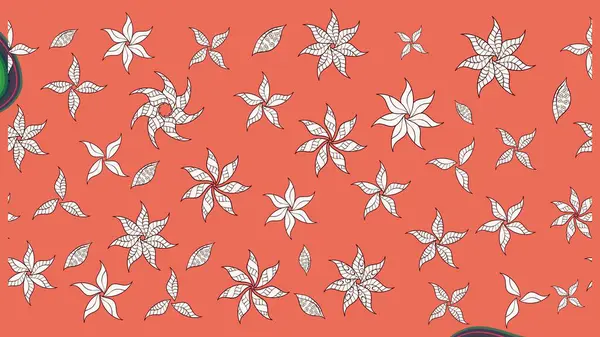 Güzel kumaş deseni. Raster illüstrasyonu. Küçük bir çiçekte eskiz deseni. Güzel çiçek arkaplanı..