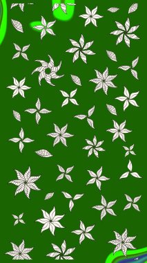 Moda baskıları için zarif bir şablon. Modern çiçek arkaplanı. Halk tarzı. Parlak renkli çiçekleri ve yeşil yaprakları olan harika bir çiçek deseni..