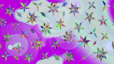 Tarafsız renklerde çiçekler. Çiçekli eskiz çizimi. Renkli Yaz Temalı eskiz kalıbı. Düz Çiçek Elementleri Tasarımı.