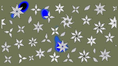 Flower eskiz arka planı. Şatafatlı bahar bahçesi dokusu. Çiçek deseni. Raster illüstrasyonu.