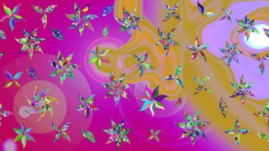 Raster güzel bir çiçek deseni çizmiş. Bahar mevsimi. Nazik romantik baskı. Tatil havası..