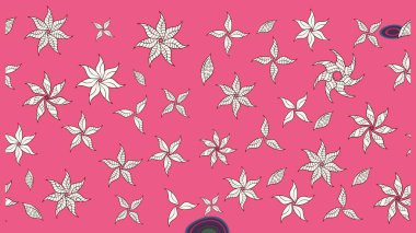 Çiçek kompozisyonu, el boyası, hassas şablon. Pembe renkte manzaralı çiçek deseni. Sevgililer günü ve tebrik kartı konsepti için şık bir davetiye. Üst görünüm, yumuşak biçim.