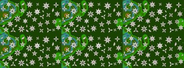 Klasik çiçek desenli. Yumuşak pamuk tasarımı. Paketleme, tekstil, duvar kâğıdı için çiçek eskizi. Yumuşak fayans. Raster taze dokusu.