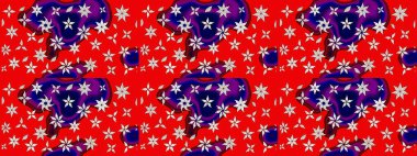 Kıvırcık, parlak örgü. Raster illüstrasyonu. Desen, çizim, çiçek sınırı. Güzel, parlak, pürüzsüz kumaş, tuval. Eski moda arka plan. Çiçeklerin çelengi.