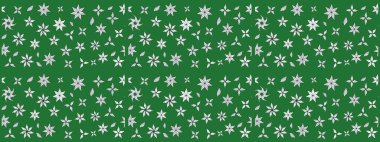 Çiçek. Raster illüstrasyonu. Taslak dekoratif arka plan, çiçek mandala. Yeşil renklerde.