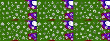 Bahar çiçekleriyle güzel bir çiçek deseni çizmişsin. Güzel kumaş deseni. Raster illüstrasyonu.