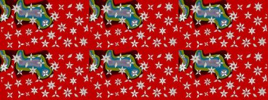 Kırmızı renkte manzaralı çiçek deseni. Çiçek kompozisyonu, el boyası, hassas şablon. Üst manzara, yumuşak stil. Sevgililer günü ve tebrik kartı konsepti için şık bir davet.