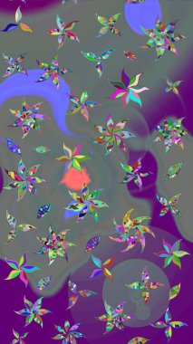 Eskiz arkaplan modeli. Suluboya, elle çizilmiş. Raster - stok. Vadinin gri renkli çiçekleri.