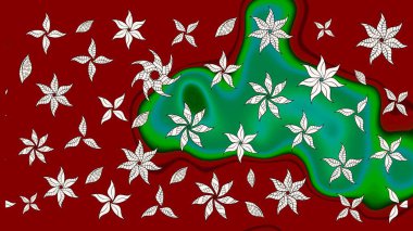 Raster illüstrasyonu. Şatafatlı bahar bahçesi dokusu. Çiçek deseni. Çiçek çizimi arkaplanı.