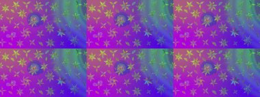 Raster illüstrasyonu. Güzel kumaş deseni. Bahar çiçekli güzel bir çiçek deseni..