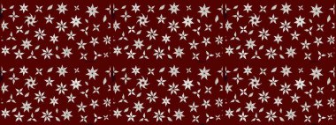 Kırmızı renkte çiçekler. Raster düz çiçek çizim deseni. Tasarım hediye paketi, tebrik kartları, posterler ve afiş tasarımı.