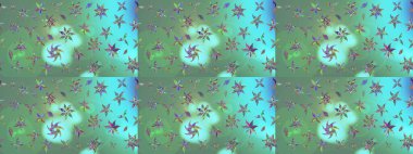 Çiçek yeşili eskiz deseni. Raster çiçek izi. Klasik taslak çizimi.