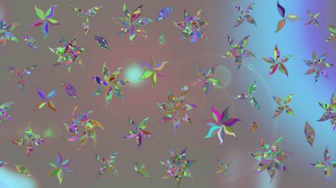 Tony 'nin kumaş kalıbını çiz. Raster illüstrasyonu. Modaya uygun kumaş deseni. Küçük çiçekte sevimli çiçek deseni var..