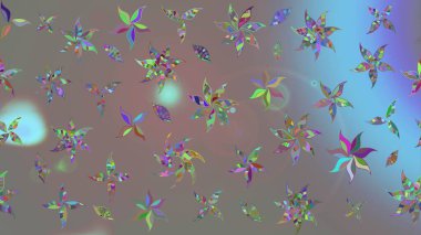 Gri çiçekli eskiz deseni, suluboya çiçek deseni, sevimli çiçek, duvar kağıdı, kart ya da kumaş için fayanslı. Raster - stok.