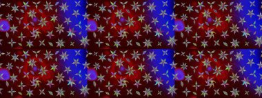 Kahverengi renklerde bahar çiçekleri. Raster illüstrasyonu. Yaprak ve çiçeklerin suluboya resmi, kahverengi renklerdeki çizim deseni.