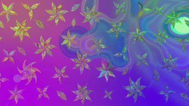 Çiçek arkaplanlı soyut zarafet eskiz deseni. Raster Güzel kumaş deseni.