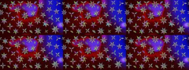 Güzel kumaş deseni. Hoş bir çiçek geçmişi var. Raster illüstrasyonu. Küçük çiçekte çizim deseni.