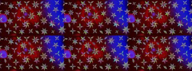 Kahverengi renklerde bahar çiçekleri. Raster illüstrasyonu. Yaprak ve çiçeklerin suluboya resmi, kahverengi renklerdeki çizim deseni.