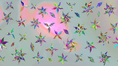 Halk tarzı. Modern çiçek arkaplanı. Moda baskıları için zarif bir şablon. Parlak renkli çiçekleri ve gri yaprakları olan muhteşem bir çiçek deseni..