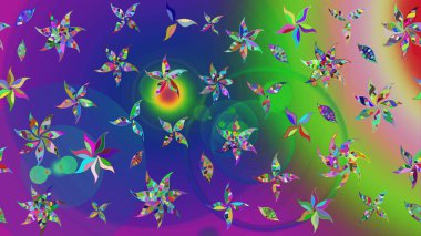 Küçük çiçekteki sevimli çiçek deseni. Tony 'nin kumaş kalıbını çiz. Raster illüstrasyonu. Modaya uygun kumaş deseni.