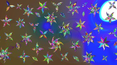 Anti-stres için soyut örnek sayfası. Raster illüstrasyonu. Kahverengi renklerde.