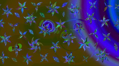 Güzel suluboya yaz çiçekleri deseni..