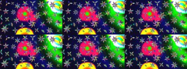 Düz Çiçek Elementleri Tasarımı. Raster. Renkli Bahar Teması çizim şablonu.