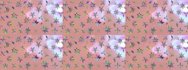 Çiçek desenli eskiz. Gömlek baskısı için çiçek boyası. Tarafsız renklerde çiçekler.