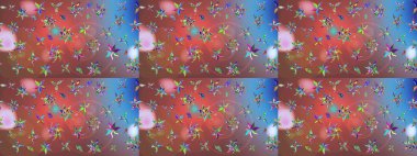 Raster illüstrasyonu. Çiçek. Pembe renklerde. Taslak dekoratif arka plan, çiçek mandala.