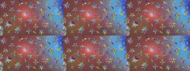 Raster illüstrasyonu. Anti-stres için soyut örnek sayfası. Kahverengi renklerde.