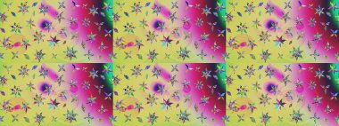 Çiçekli yumuşak bir eskiz şekli. Tarafsız renklerde bahar çiçekleri. Raster illüstrasyonu. Raster çiçekleri klasik tarzda resmedilir..