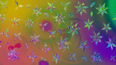 Raster illüstrasyonu. Kumaş, tekstil, duvar kağıdı baskısı için. Eski usul. Eskiz geçmişi. Tomurcukları papatya çiçekleri olan sevimli bir çiçek deseni. Miles Fleur, dandik süs.