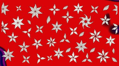 Eskiz klasiği. Düz Çiçek Elementleri Tasarımı. Raster Şirin kumaş deseni. Renkli Bahar Teması çizim şablonu.