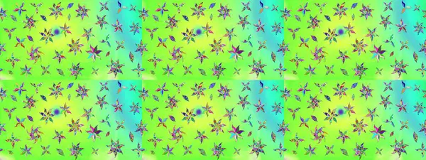 Çiçekler suluboya eskiz deseni. Raster Stili kumaş deseni.