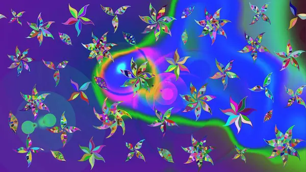 Şatafatlı bahar bahçesi dokusu. Raster illüstrasyonu. Flower eskiz arka planı. Çiçek deseni.