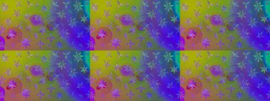 Yeşil renkli çiçekler. Raster illüstrasyonu. Çizim çiçek deseni duvar kağıdı için kullanılabilir.