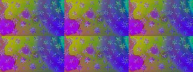 Suluboya çizimi. Çiçekli eskiz deseni. El çizimi. Mor renkte çiçekler.