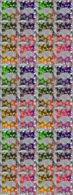 Fantezi kumaş deseni. Raster çizimde sorunsuz çiçek desenli. Düz çiçek öğeleri tasarım. Bahar Tema Dikişsiz desen arka plan rengi.