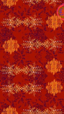 Yapraklı çizim şekli. Poster ya da kapak için arka plan. Şirin, zarif çiçekler Raster illüstrasyonu. Davetiye ve kartpostal tasarımı için dekoratif çiçek unsurları. Tekstil için figür.