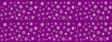 Çiçekler, dallar, bitkiler ve çiçekler. Raster illüstrasyonu. El çizimi. Güzel kumaş deseni.