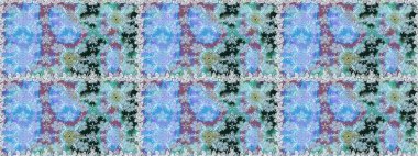 Poster veya kapak için arka plan. Davet ve kartpostal tasarımı için dekoratif çiçek elemanları. Yaprakları ile dikişsiz desen. Sevimli zarif çiçekler Raster illüstrasyon. Tekstil için şekil.