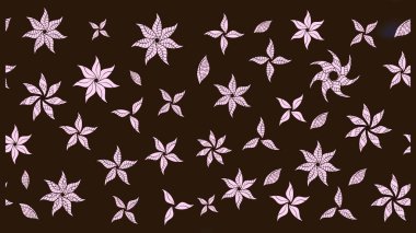 Egzotik çiçekler, kahverengi renklerde botanik, parlak, klasik bir doğa. Klasik tropikal doğal elementlerin suluboya seti. Raster illüstrasyonu.