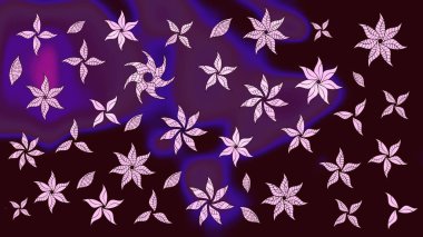 Küçük çiçekteki sevimli çiçek deseni. Tony 'nin kumaş kalıbını çiz. Raster illüstrasyonu. Modaya uygun kumaş deseni.